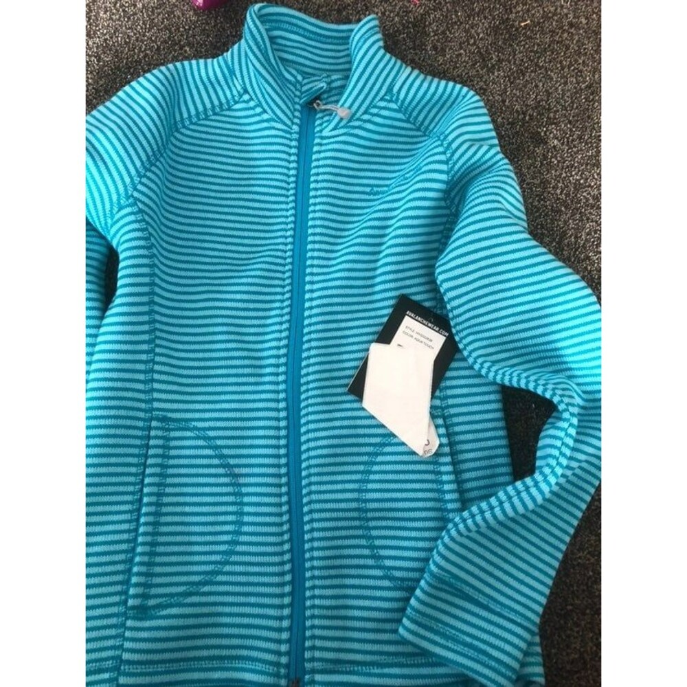 BN kids Avalanche striped turquoise zip